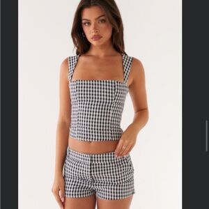 Peppermayo Gingham Set - Black and White